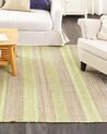 Jutový koberec 160 x 300 cm béžová/zelená TALPUR_845669