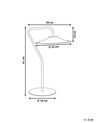 Lampa stołowa LED metalowa biała GALETTI_900121