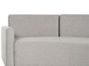 6 Seater Curved Linen Sofa Grey BOLEN_886540