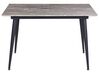 6 personers spisebord med udtræk stenlook grå 120/150 x 80 cm EFTALIA_885331