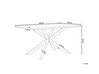 Jedálenský stôl s betónovým efektom 140 x 80 cm sivá/čierna SPECTRA_797783