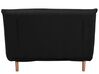 Fabric Single Sofa Bed Black SETTEN_699472