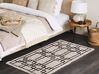 Bavlnený koberec 80 x 150 cm béžová/čierna TURHAL_817611
