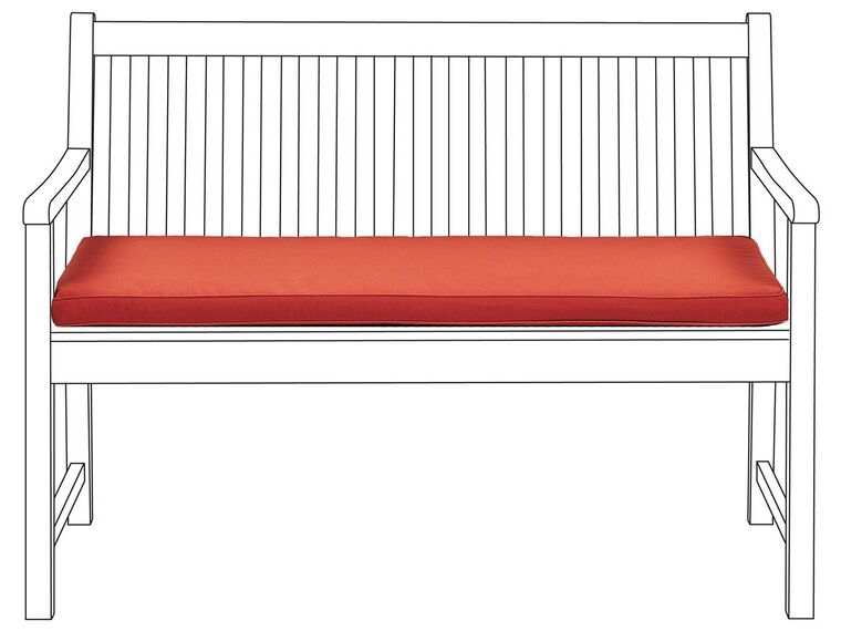 Poduszka na ławkę ogrodową 112 x 54 cm czerwona VIVARA _774680
