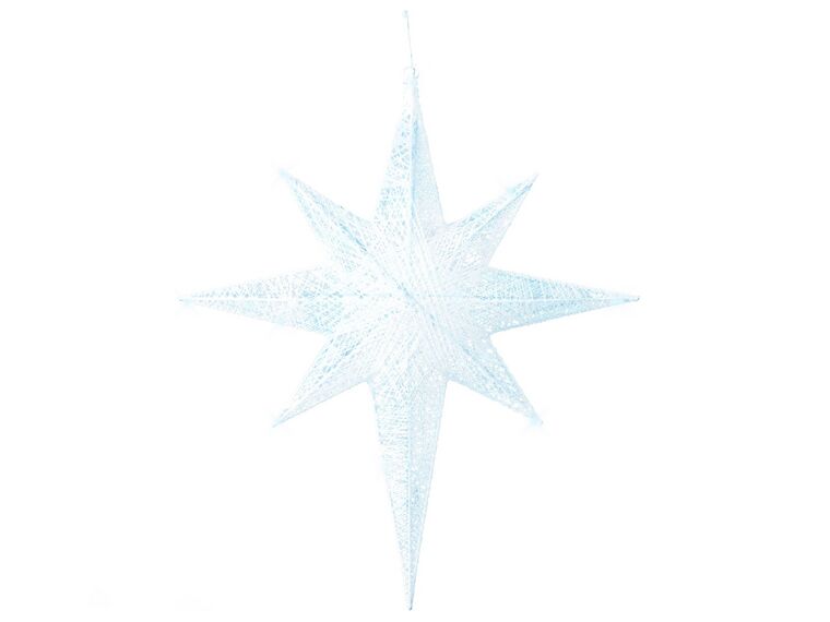 Venkovní závěsná hvězda s LED osvětlením 67 cm bílá OSMA_812555