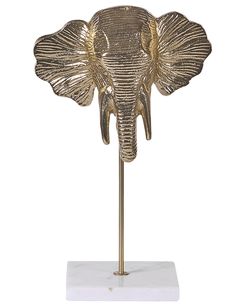 Koriste elefantti alumiini kulta 33 cm KASO