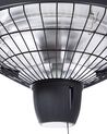 Chauffage de terrasse électrique en acier noir AMIATA_684018