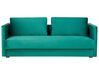 Sofa rozkładana welurowa zielona EKSJO_848884