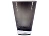 Glass Flower Vase 20 cm Dark Grey MITATA_838256
