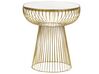Wire Frame Side Table White Marble with Gold CHEYNES_853908