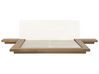 EU Super King Size Bed with Bedside Tables Light Wood ZEN_767924