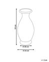 Dekorativní terakotová váza 53 cm krémově bílá RAWAS_849547