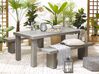 Table de jardin en fibre-ciment gris 180 cm TARANTO_775807