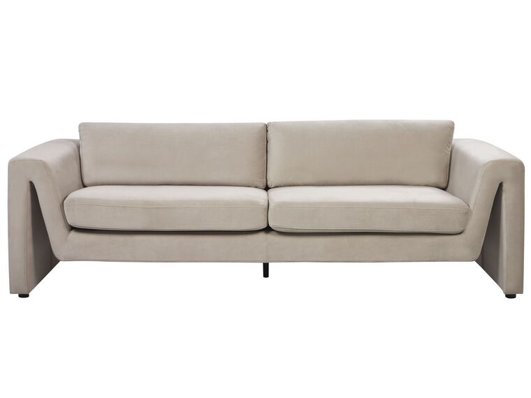 3-istuttava sohva sametti ruskeanharmaa MAUNU_895168