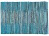 Modrý tkaný bavlněný koberec 160x230 cm MERSIN_805267