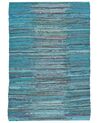 Tapete de algodão azul 160 x 230 cm MERSIN_805267