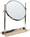 Makeup Mirror ø 20 cm Gold FINISTERE_847717