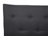 Fabric EU Super King Size Bed Dark Grey SAVERNE_708212