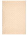 Tappeto pelliccia sintetica beige 160 x 230 cm GHARO_866672