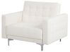 Faux Leather Armchair White ABERDEEN_739506