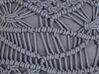 Bavlnená makramé taburetka ⌀ 40 cm sivá KAYSERI_801208