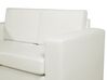 Ensemble de canapés et fauteuil en cuir blanc 6 places HELSINKI_813027