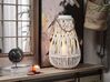 Wooden Candle Lantern 56 cm White TONGA_858591
