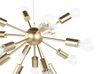 15 Light Metal Pendant Lamp Gold BALAGAS_818274