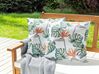 Set of 2 Outdoor Cushions Leaf Motif 45 x 45 cm Multicolour TORRAZZO_881212