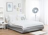 Bett Kunstleder Silber mit Bettkasten hochklappbar 180 x 200 cm AVIGNON_735125
