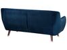 3 Seater Velvet Sofa Navy Blue BODO_738310