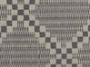 Outdoor Teppich taupe 60 x 105 cm kariertes Muster Kurzflor JALNA_766637