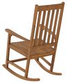 Cadeira de baloiço em madeira de acácia clara BOJANO_843673