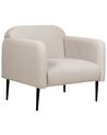 Fabric Armchair Taupe STOUBY_886169