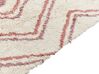Teppich Baumwolle beige / rosa 140 x 200 cm geometrisches Muster KASTAMONU_840520