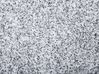 Tappeto shaggy bianco-nero tondo ⌀ 140 cm DEMRE_715216