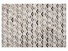 Dywan patchworkowy skórzany 140 x 200 cm brązowo-beżowy TAVAK _787188