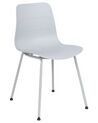 Set of 2 Dining Chairs Light Grey LOOMIS_861814