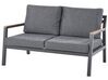 4 Seater Aluminium Garden Sofa Set Dark Grey DELIA_798456