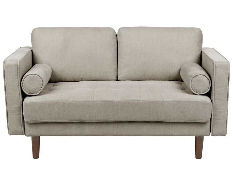 2-istuttava sohva kangas ruskeanharmaa NURMO_896354