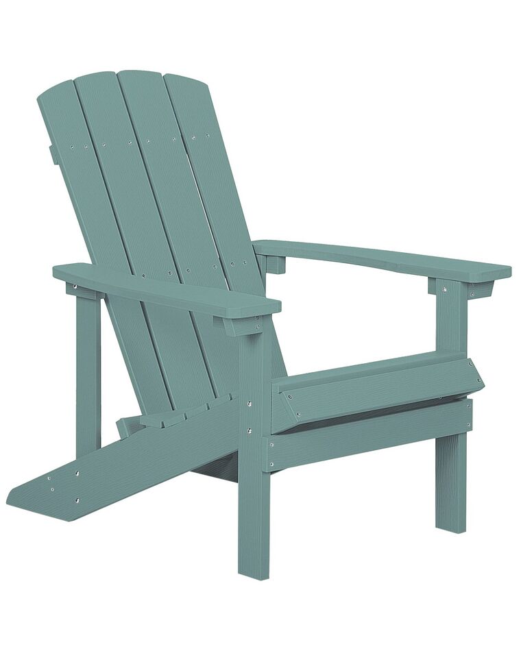 Chaise de jardin bleu turquoise ADIRONDACK_729706