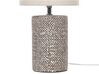 Ceramic Table Lamp Brown IDER_822358