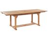 Zestaw ogrodowy drewno akacjowe stół i 6 krzeseł z poduszkami kremowymi JAVA_803681