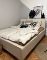 Bed corduroy beige 180 x 200 cm VALOGNES_905223