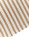 Tapis en coton blanc et marron 80 x 150 cm SOFULU_842838