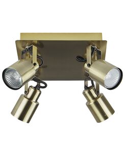 Kattovalaisin 4 polttimoa rauta messinki BONTE