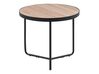 Set of 2 Coffee Tables Light Wood with Black MELODY Small and Medium_745192