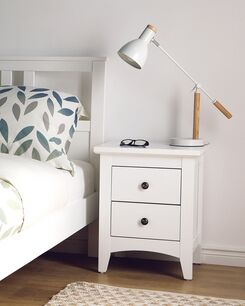 Yöpöytä valkoinen JOLIET