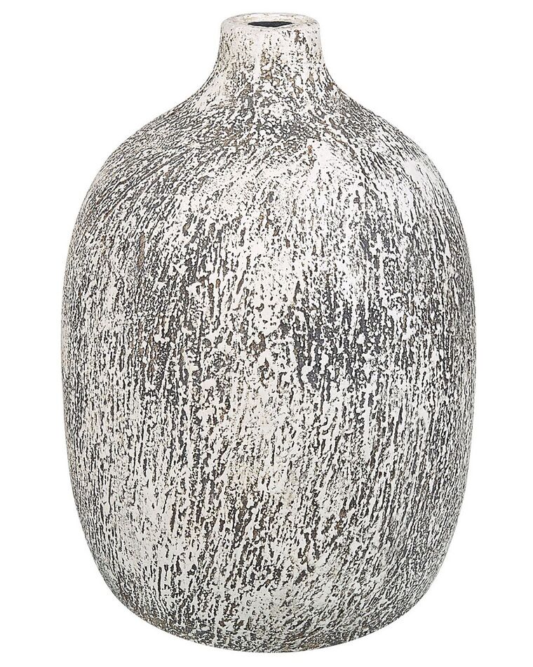 Bloemenvaas grijs/wit terracotta 36 cm VIGO_847876
