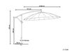 Záhradný konzolový slnečník ⌀ 268 cm tmavosivý CALABRIA II_738553